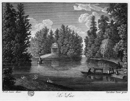 Carolina Lose, Le Lac, incisione del 1827