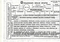 telegramma di protesta