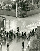 stralipamento del Lambro in via Zanzi incrocio con via Annoni
