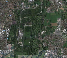 pianta del Parco attuale - zona autodromo